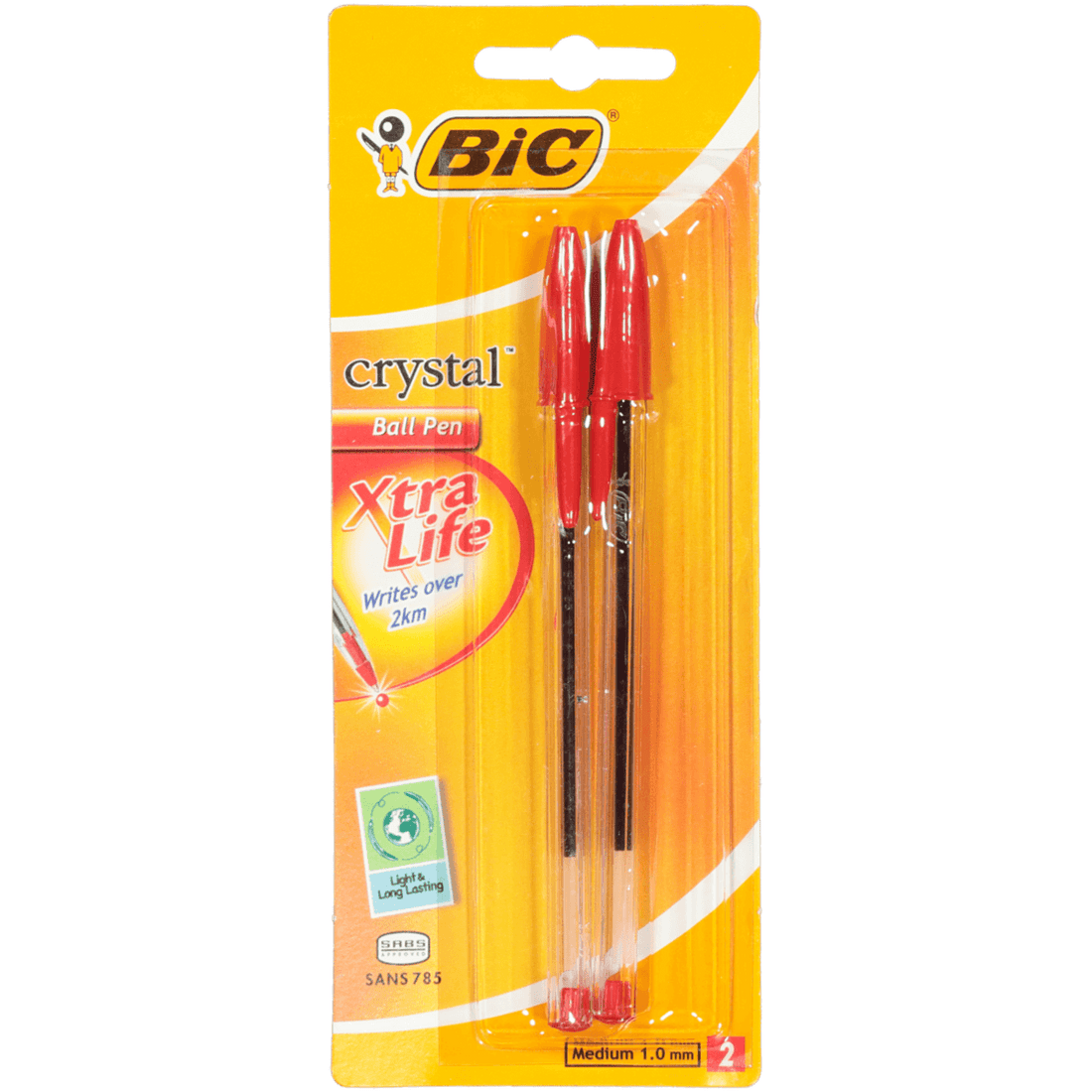 Red Bic Crystal Pens