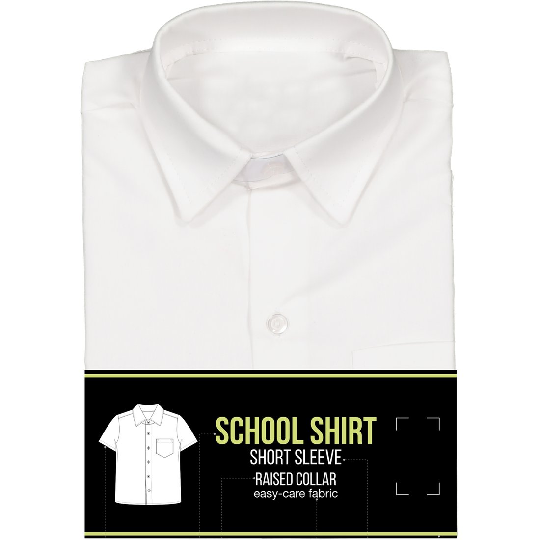 Short Sleeve Primary Raised Collar Shirt