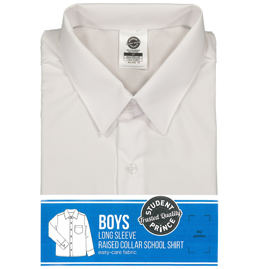 Long Sleeve Primary Raised Collar Shirt