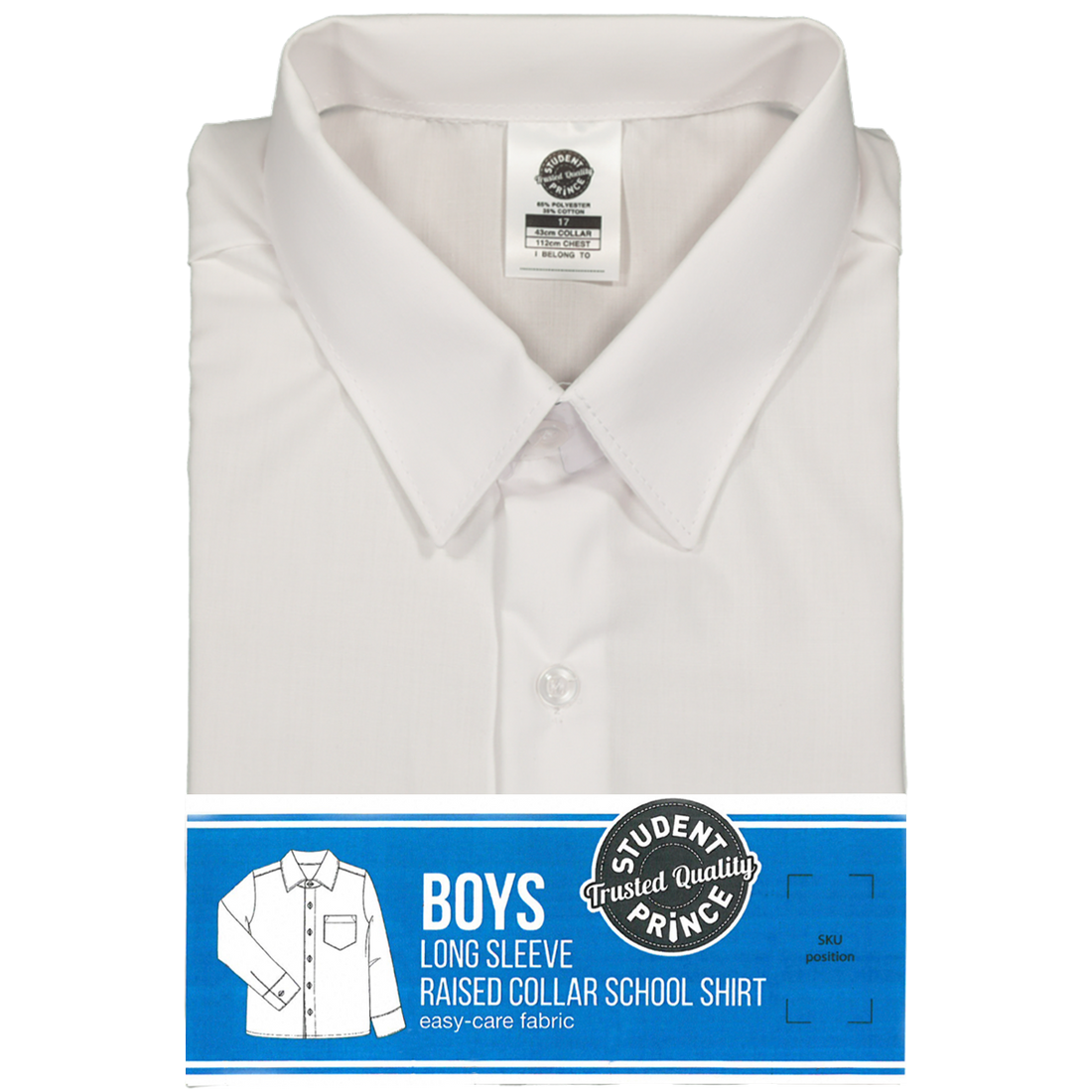 Student Prince Long Sleeve School Shirt