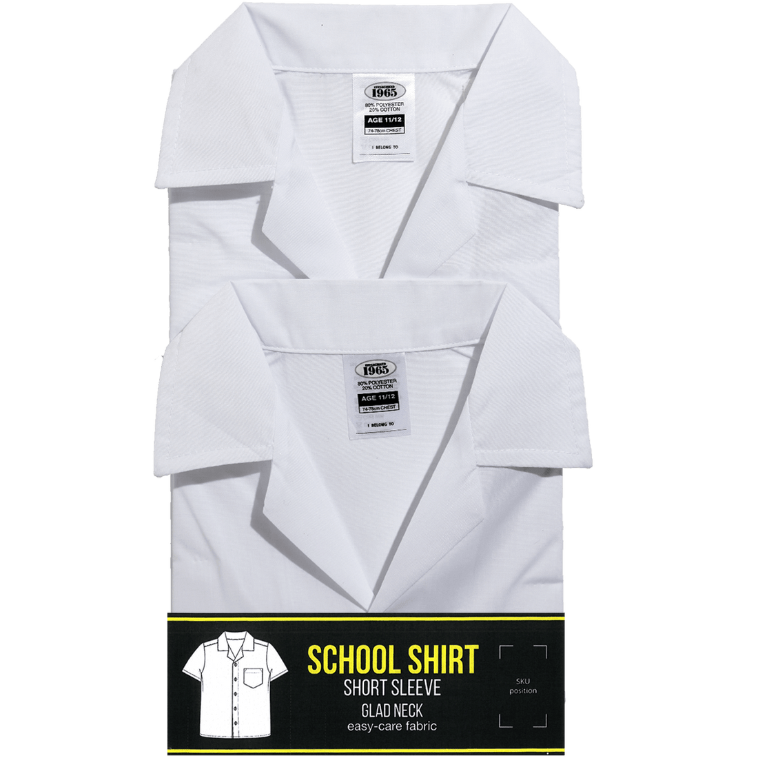 2Pk Short Sleeve Primary Gladneck Shirt