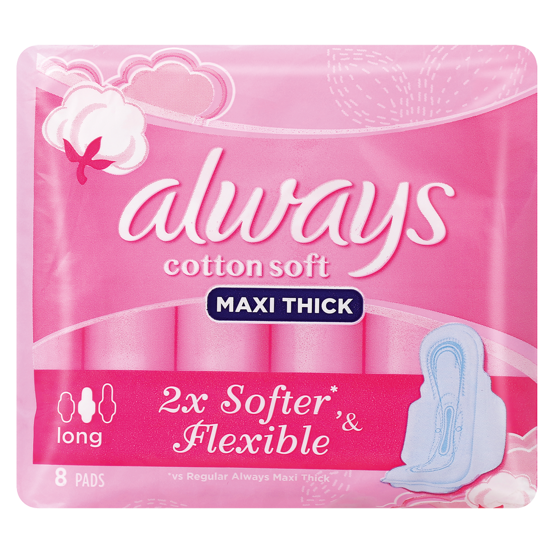 Always Maxi Cotton Long Pads