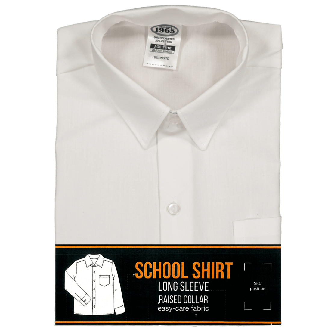 Long Sleeve Primary Raised Collar Shirt