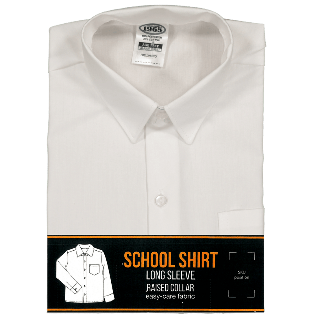 Long Sleeve High Raised Collar Shirt