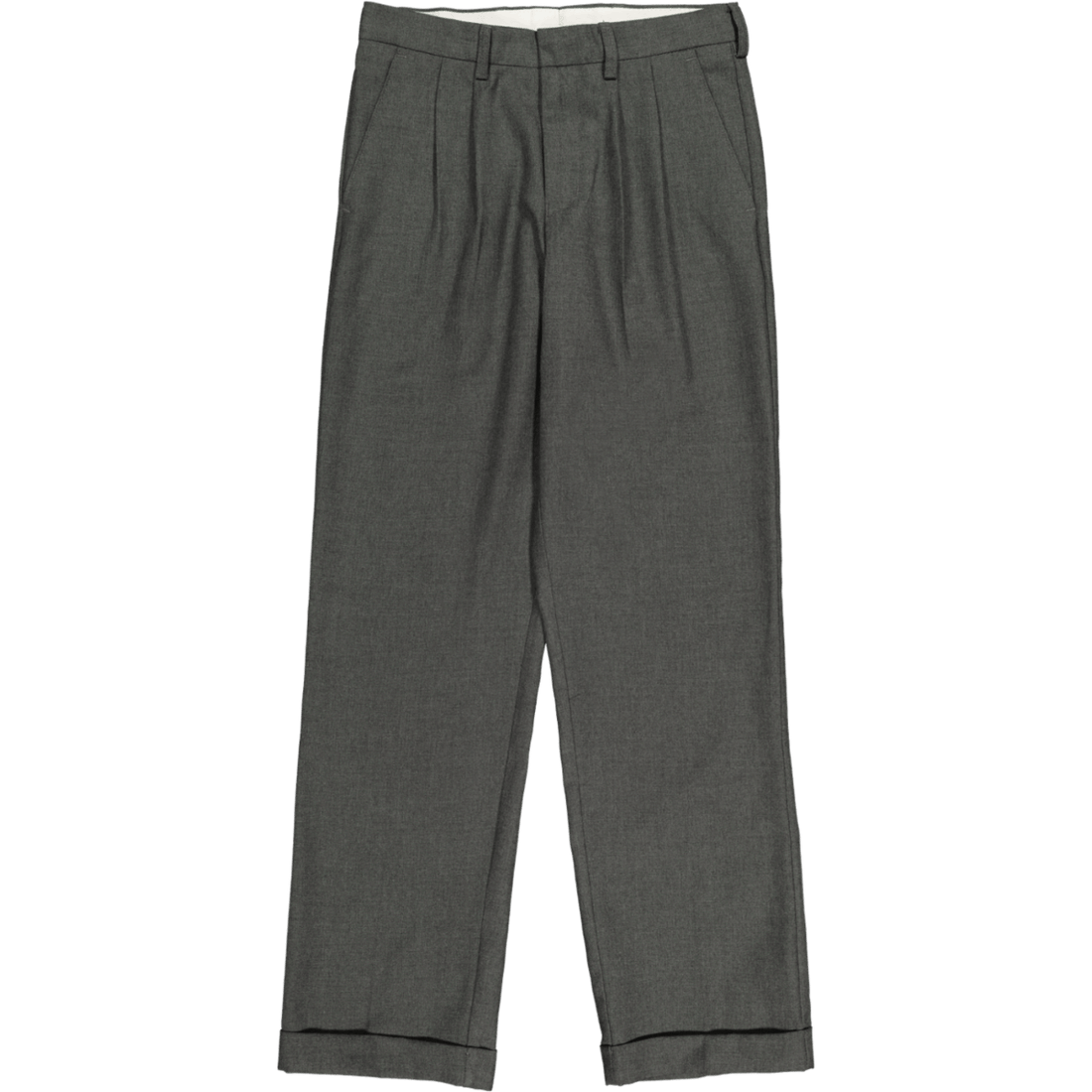 Boys School Grey Turn-Up Trousers