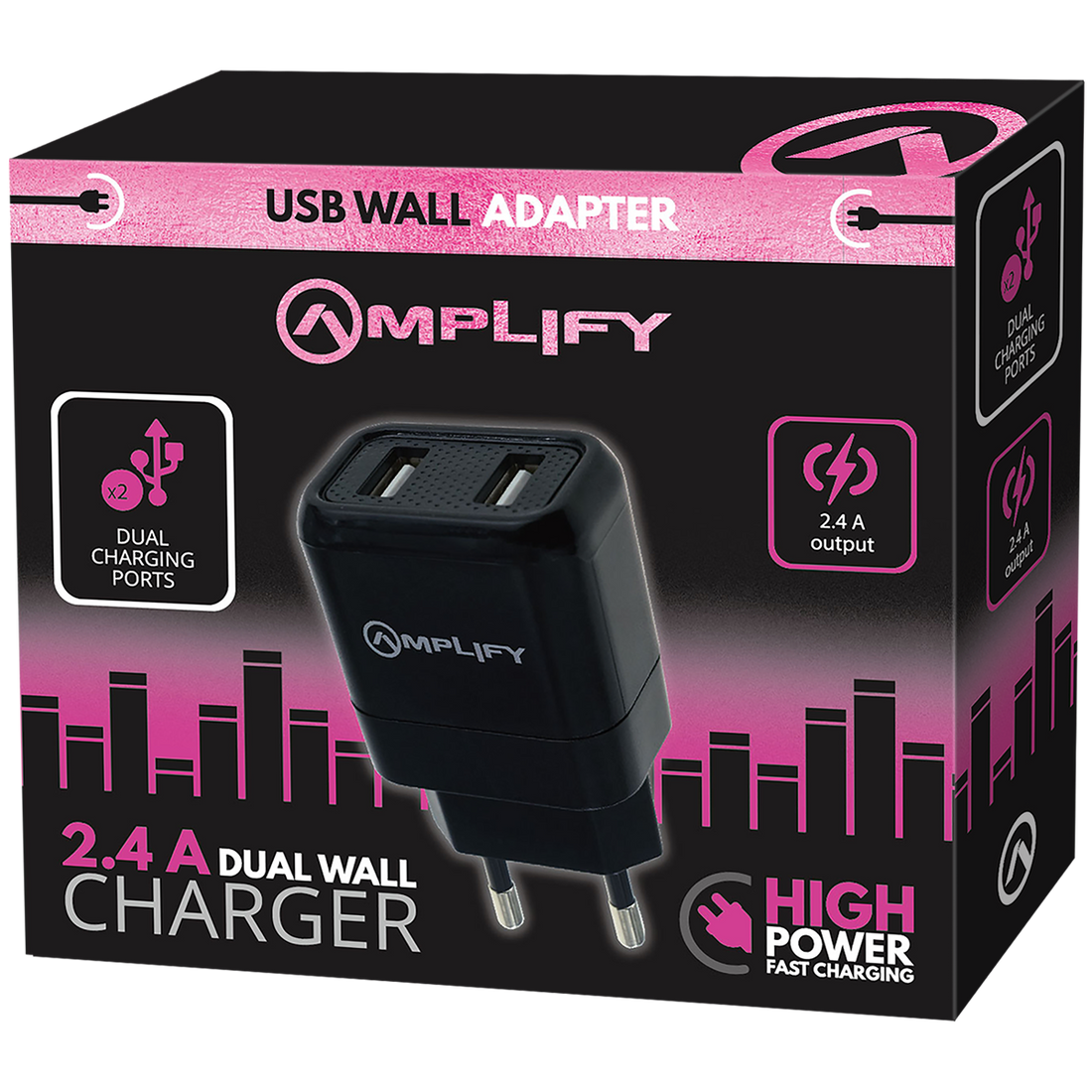 Amplify Dual USB Wall Charger