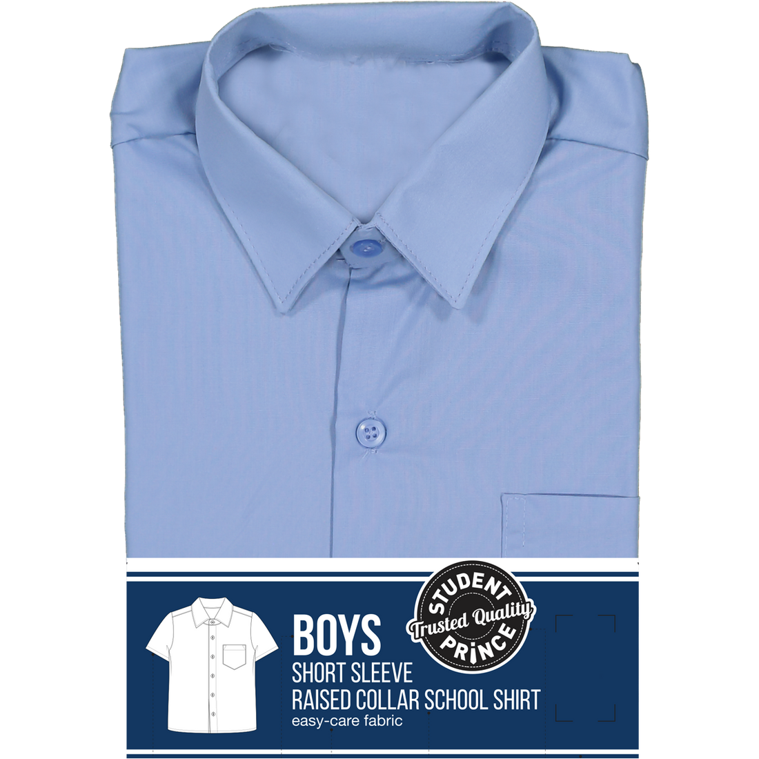 Short Sleeve Primary Raised Collar Shirt