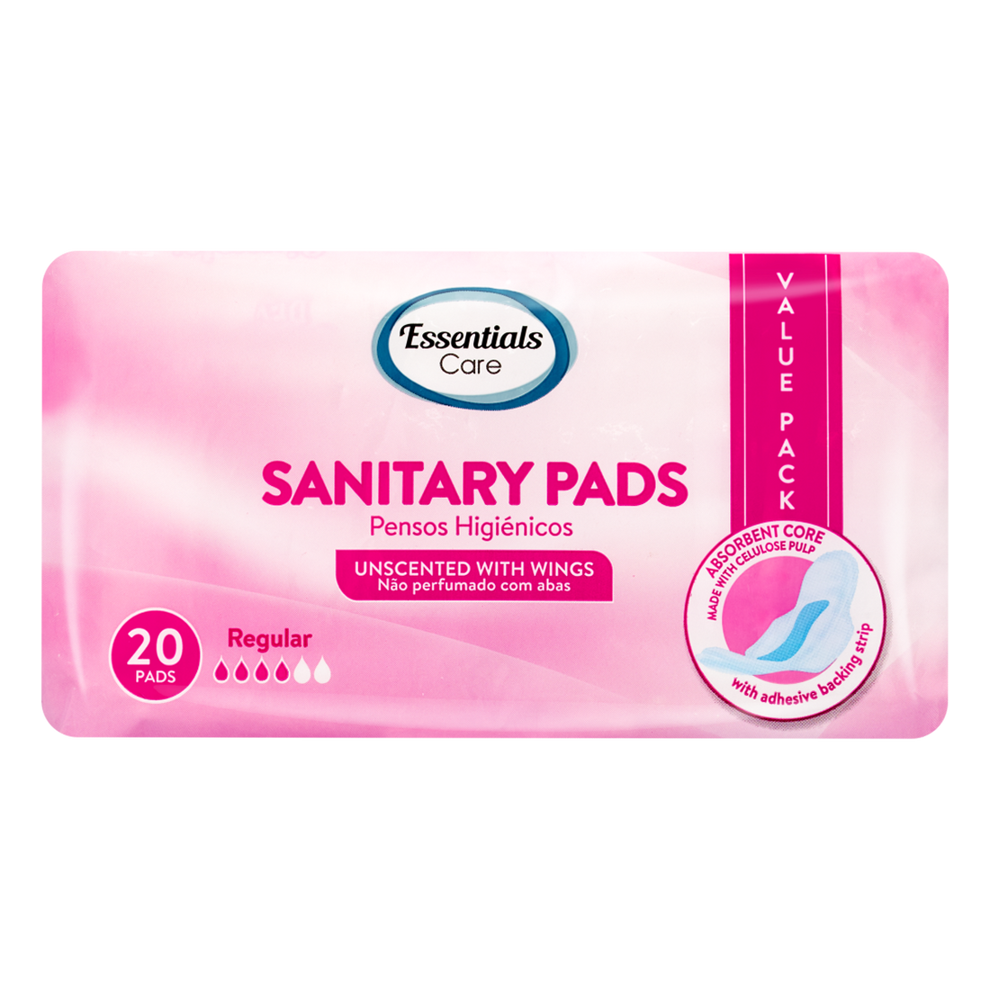 Essential Care Sanitary Pads Wings