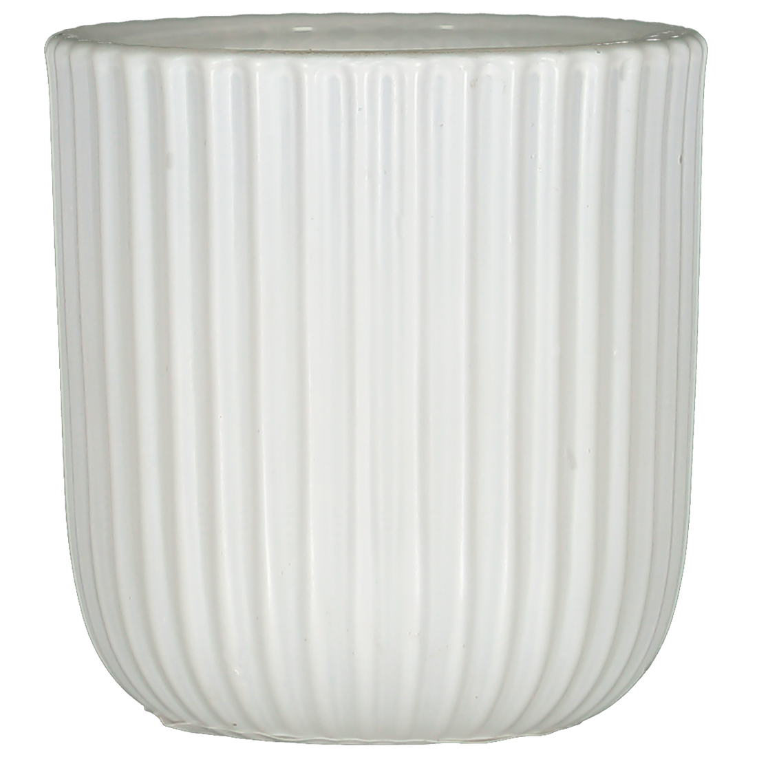 White Glass Candle