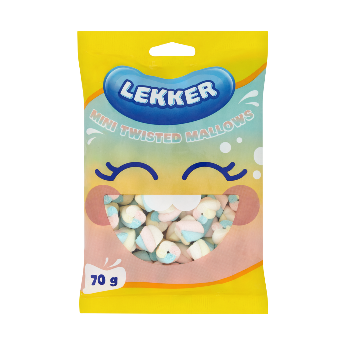 Lekker Mini Twisted Rainbow Mallows