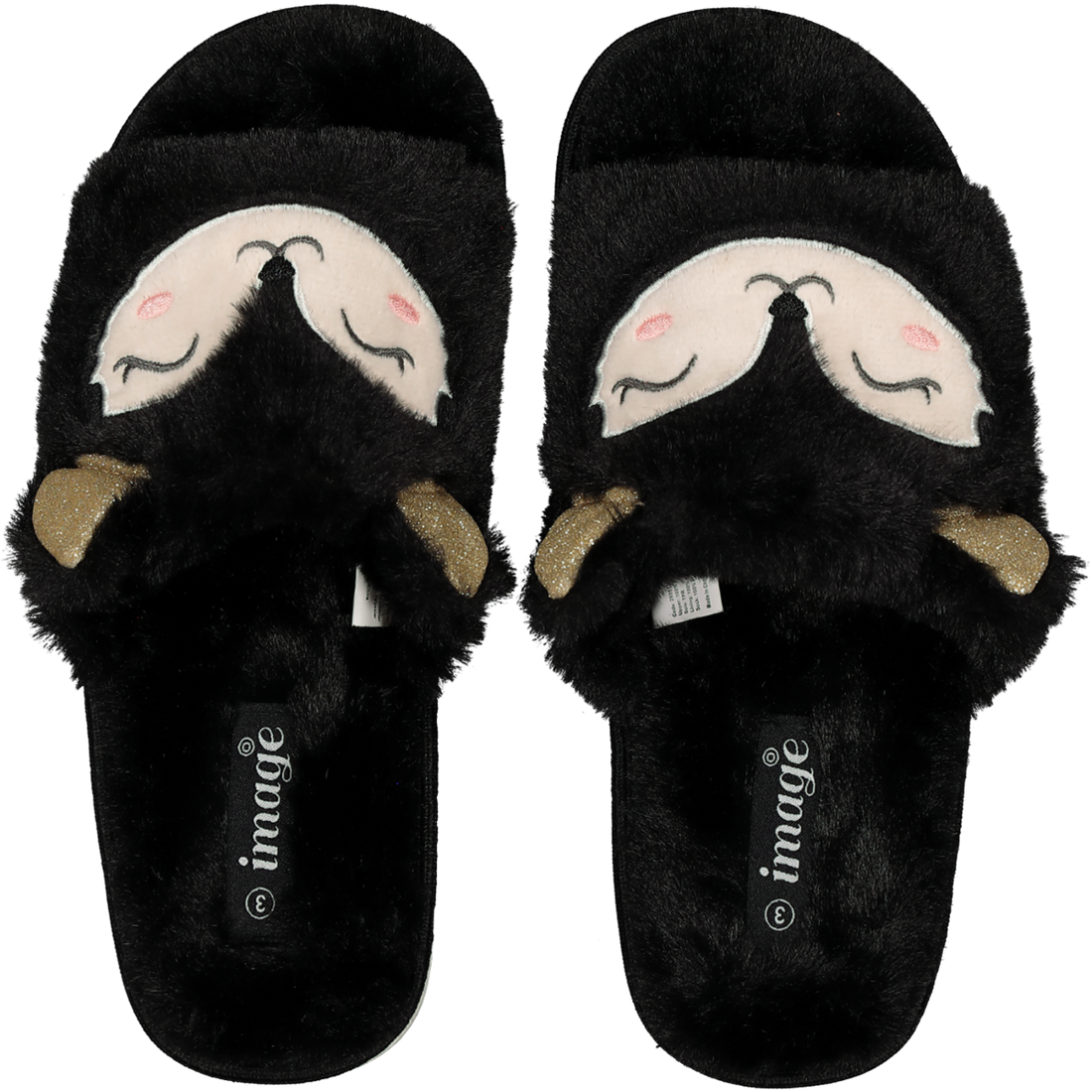 Fluffy Open Toe Slippers