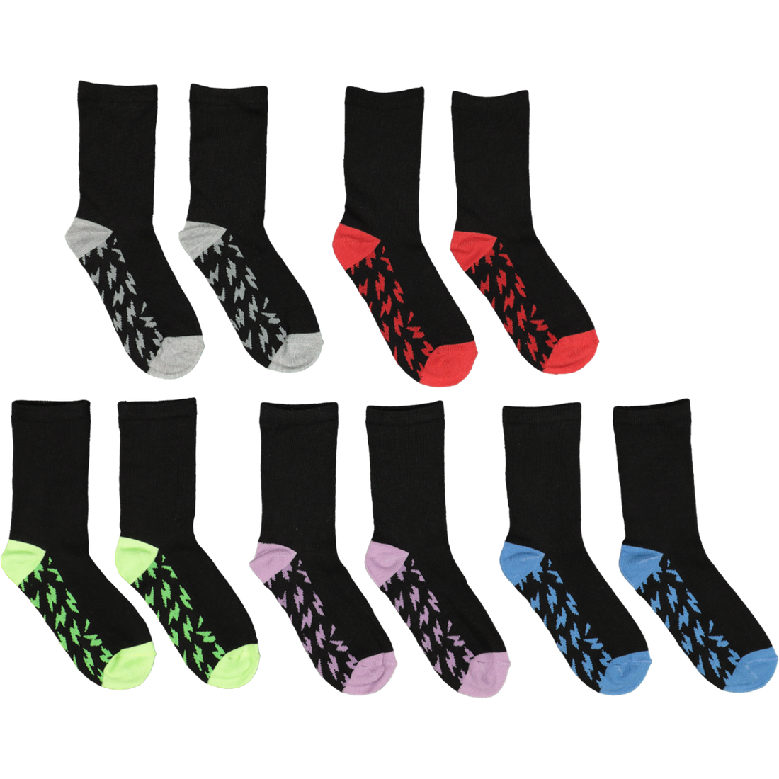 Graphic Crew Socks 5 Pack