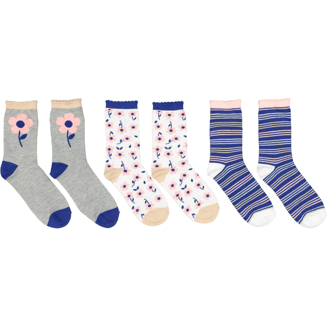 Graphic Crew Socks 3 Pack