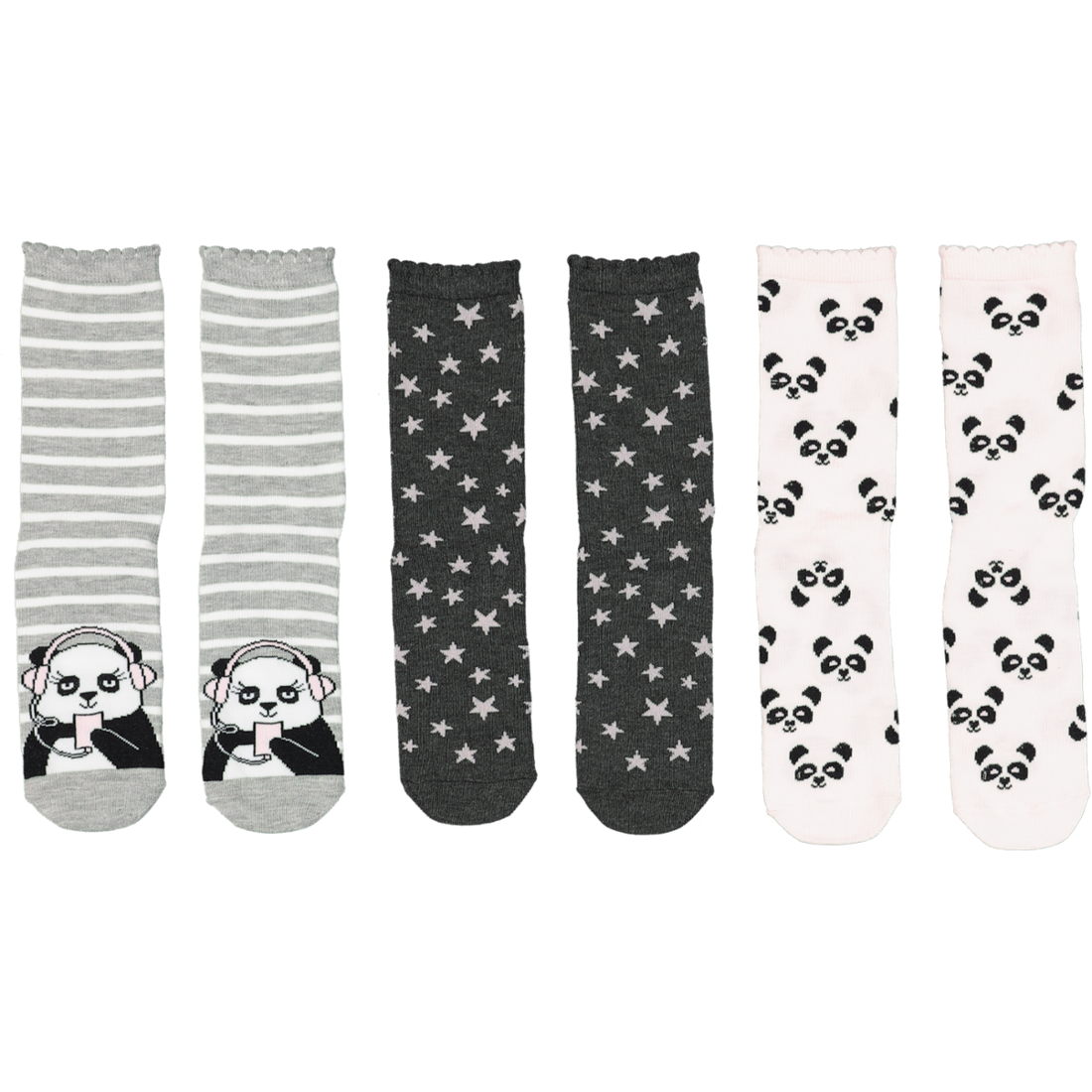 Graphic Crew Socks 3 Pack