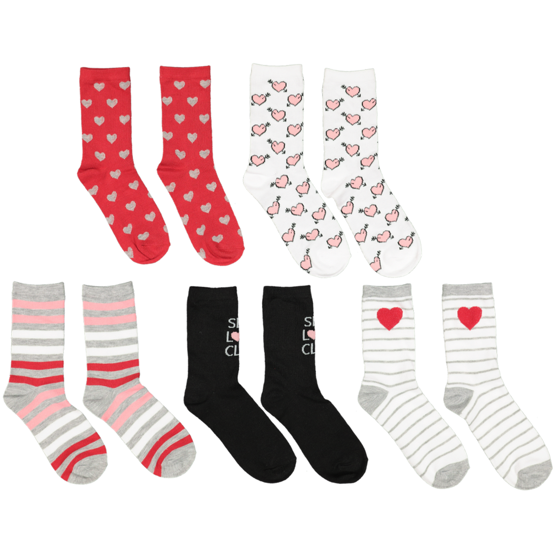 Graphic Crew Socks 5 Pack