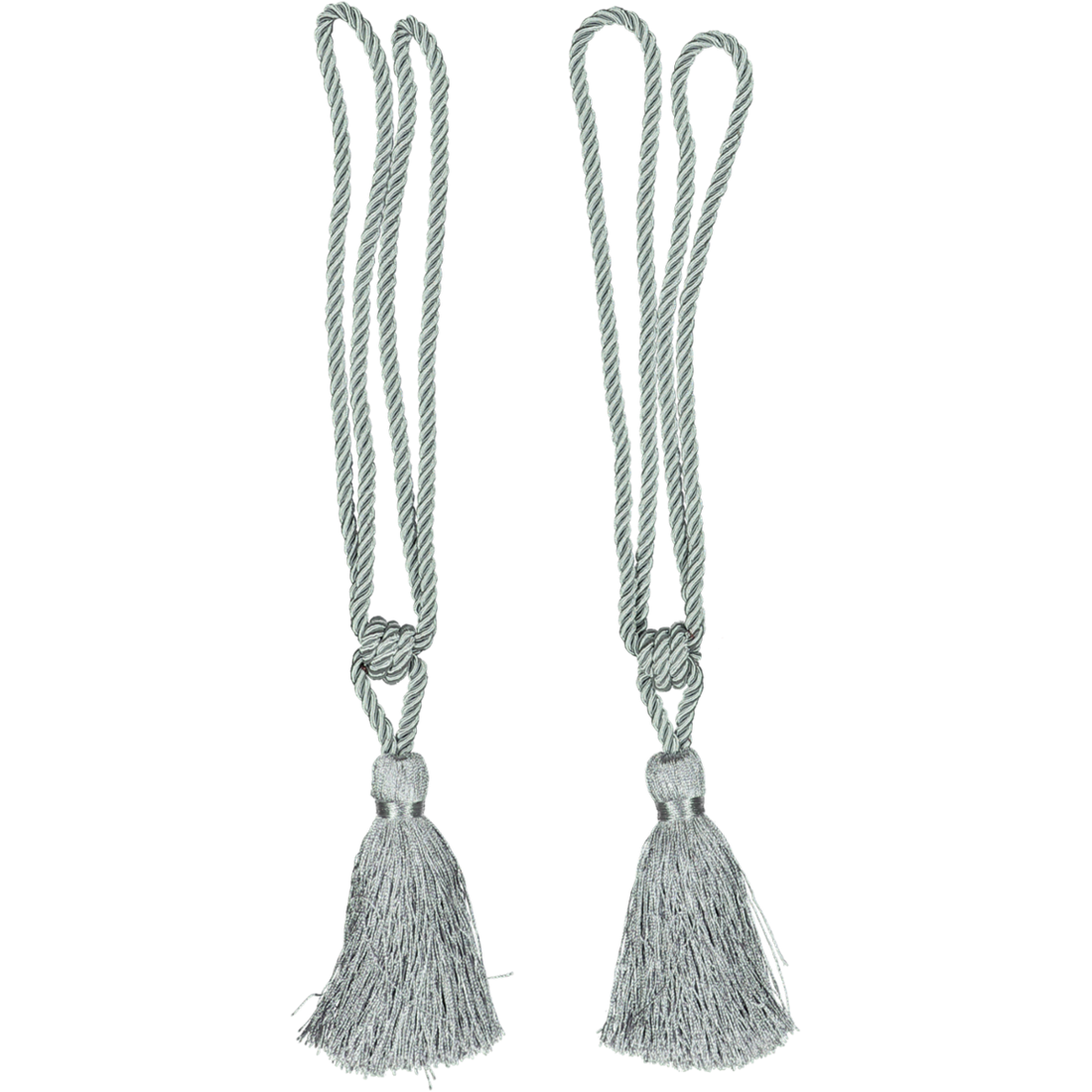 Silver Tassel Curtain Tie Backs