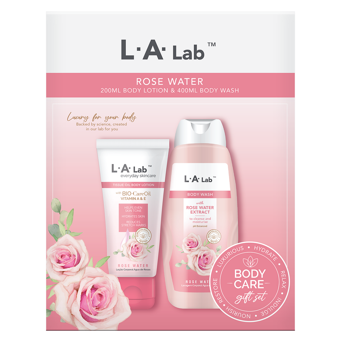 L.A. Lab Body Wash And Body Lotion Gift Set