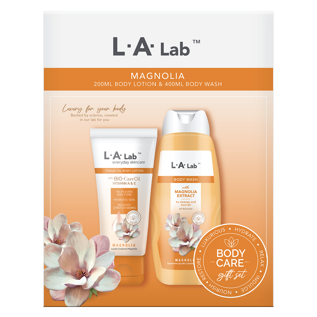 L.A. Lab Body Wash And Body Lotion Gift Set