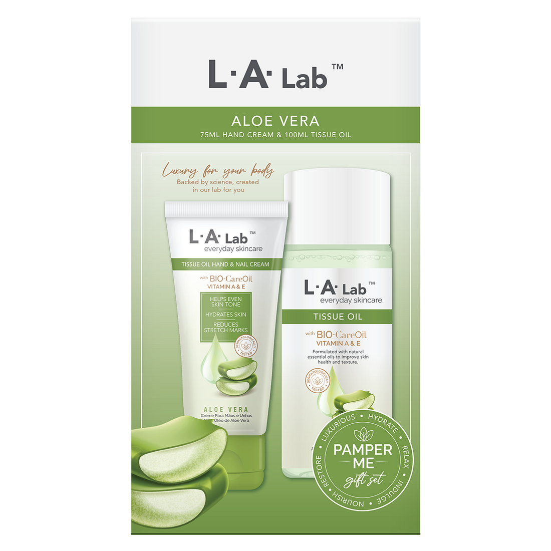 L.A. Lab Tissue Oil With Hand And Nail Cream