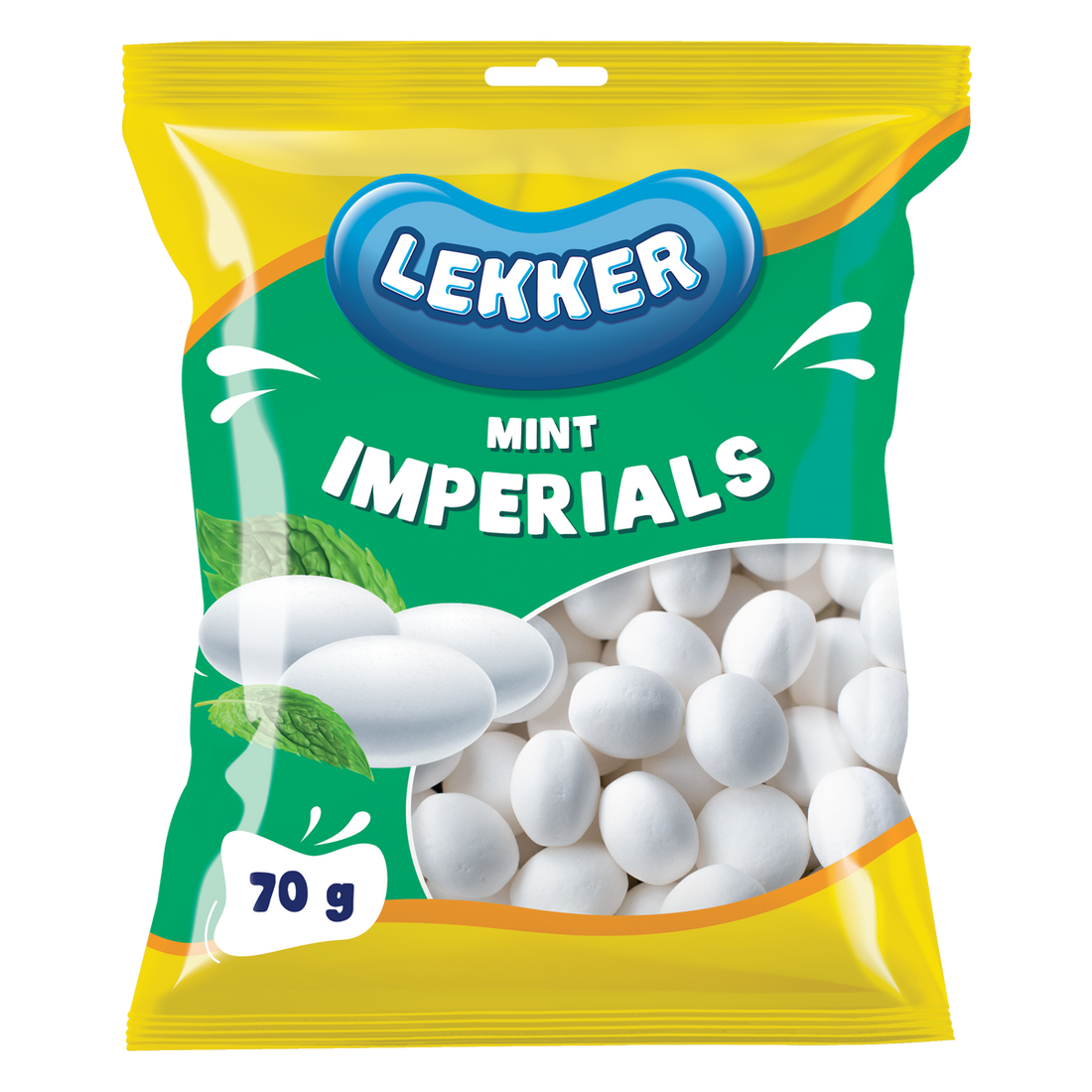 LEKKER MINT IMPERIALS 70GR