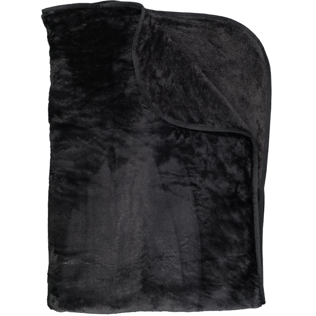 Plush Flannel Double Charcoal