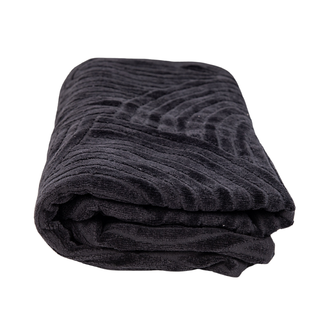 Velour Bath Sheet Black