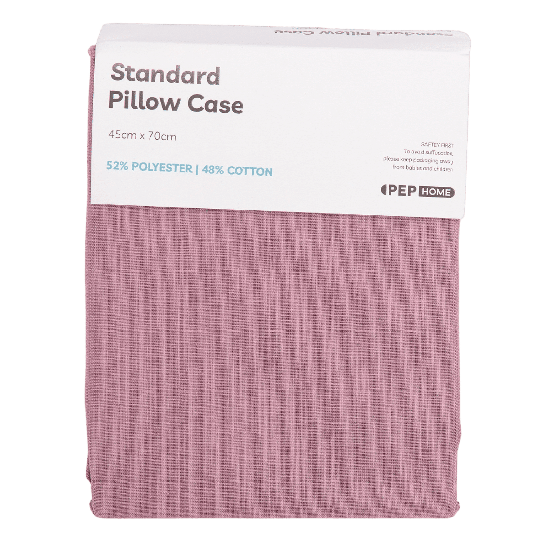 Poly Cotton Pillowcase Pink