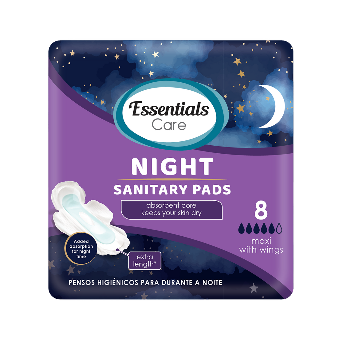 Essentials Care Night Pads