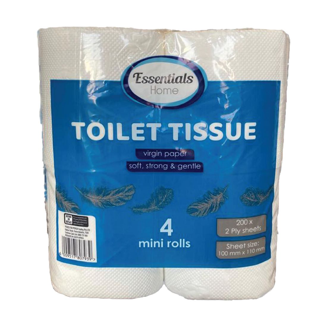 Essentials Home 2-Ply Mini Toilet Paper