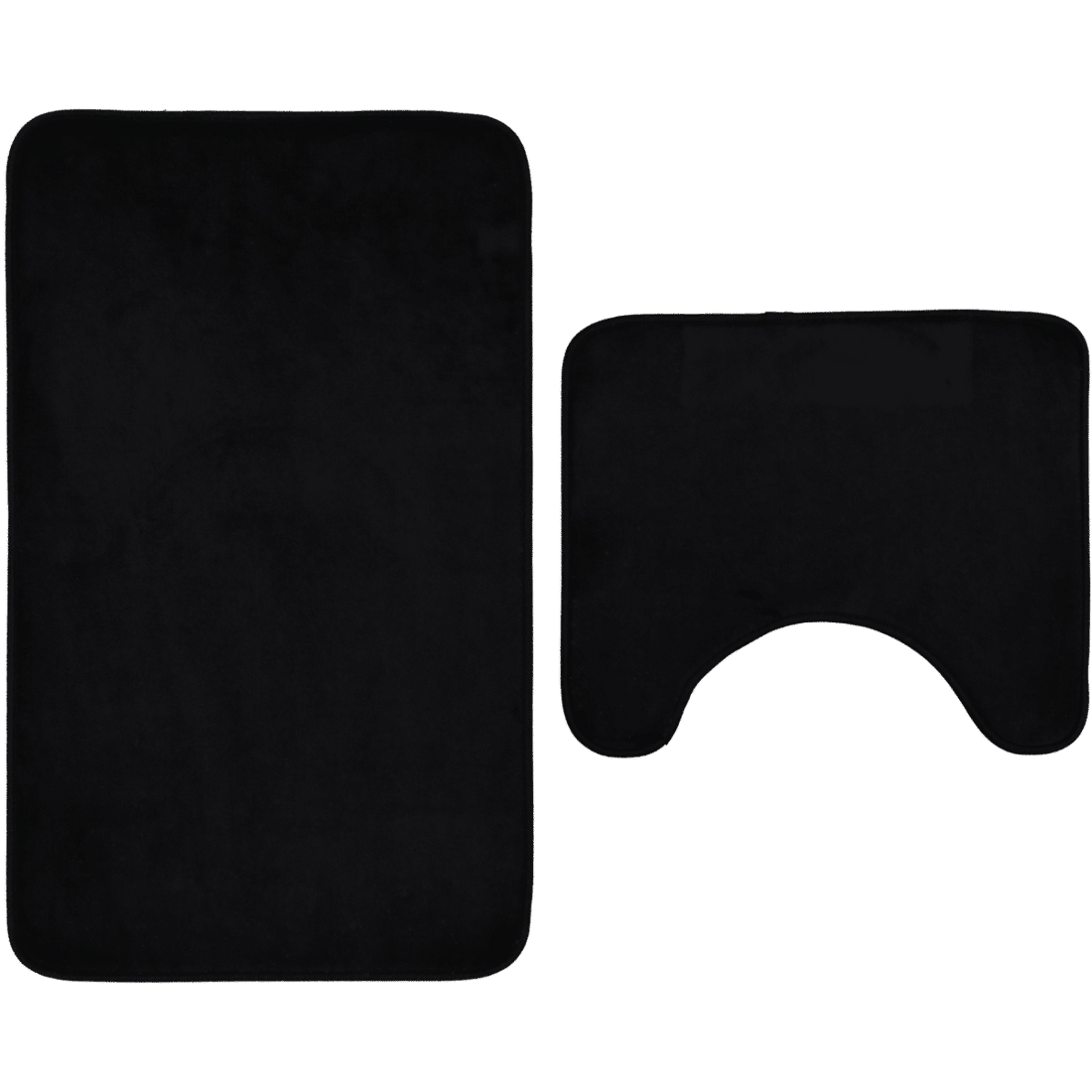 2 Piece Foam Mat Set Black