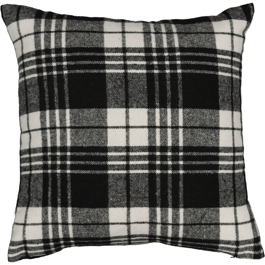 Black Textured Check Scatter Cushion