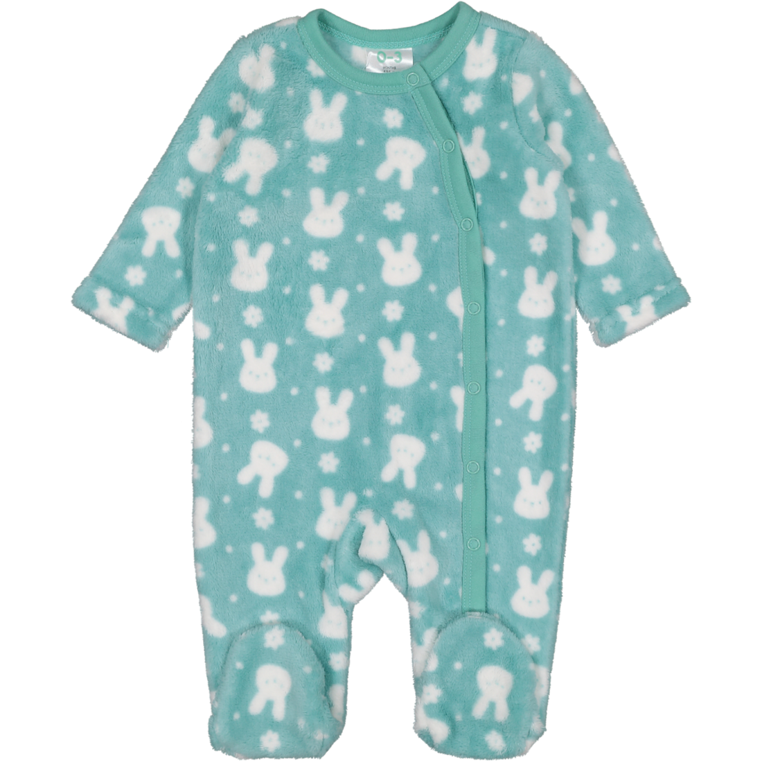 Coral Fleece Babygrow