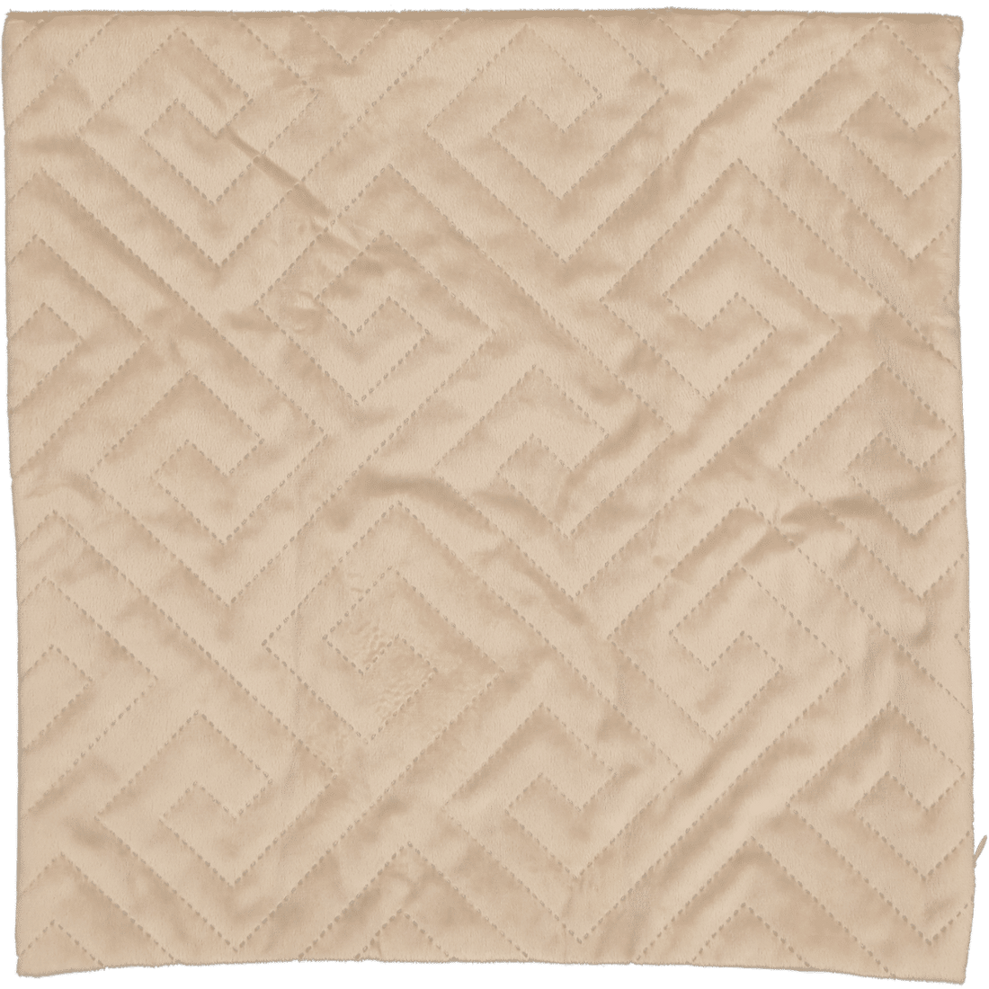 Beige Velvet Embossed Scatter Cover