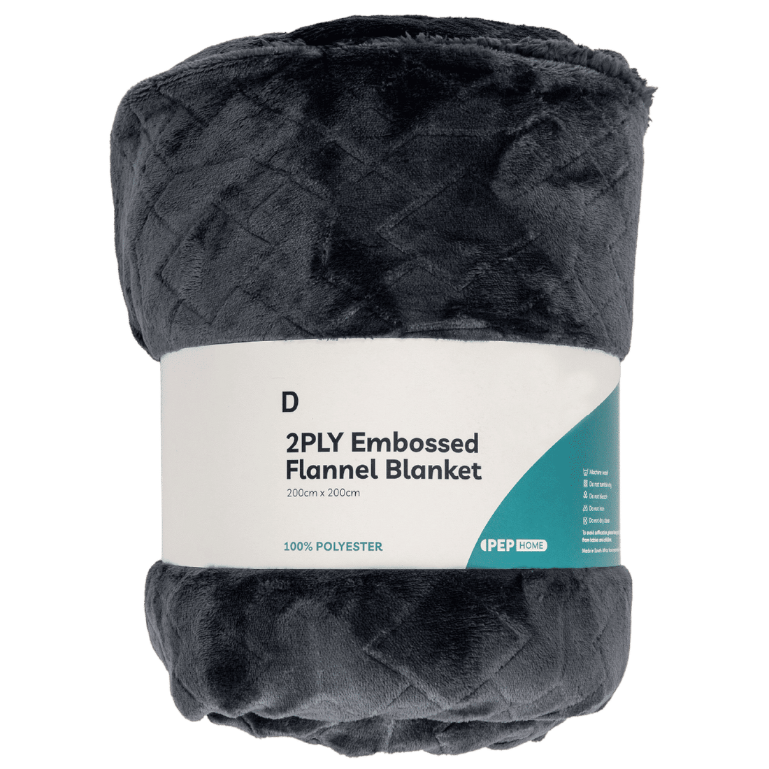 Double Bedding Throw Black