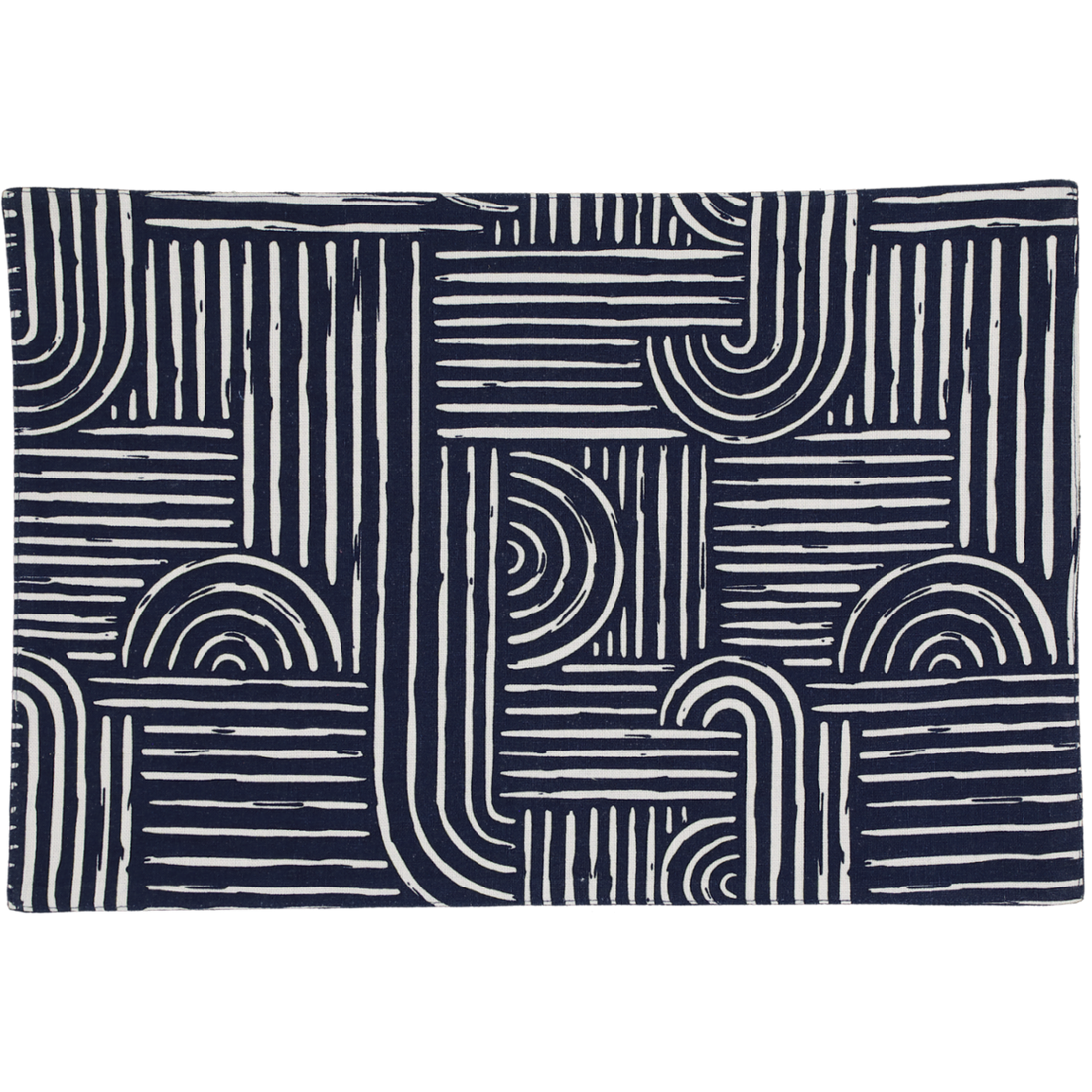 Navy Geo Fused Placemats