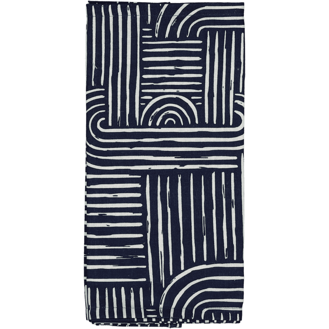 Navy Geo Table Runner