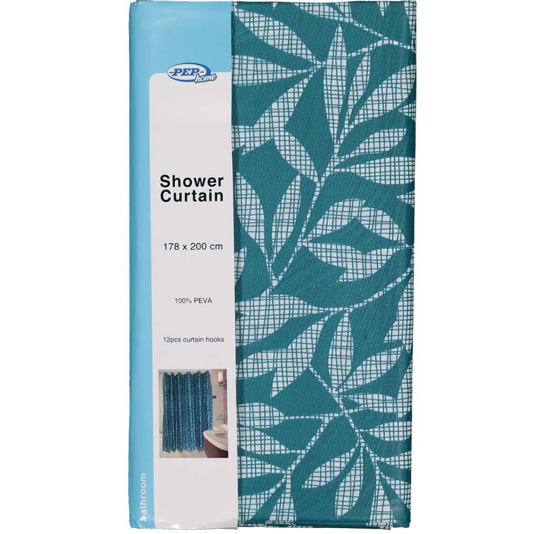 Shower Curtain Dragonfly Green Leaf