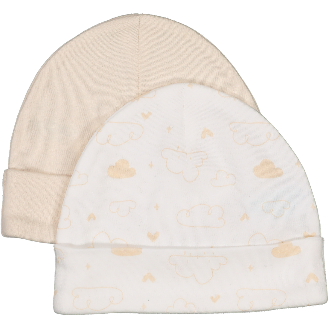 Newborn Plain Hat 2 Pack