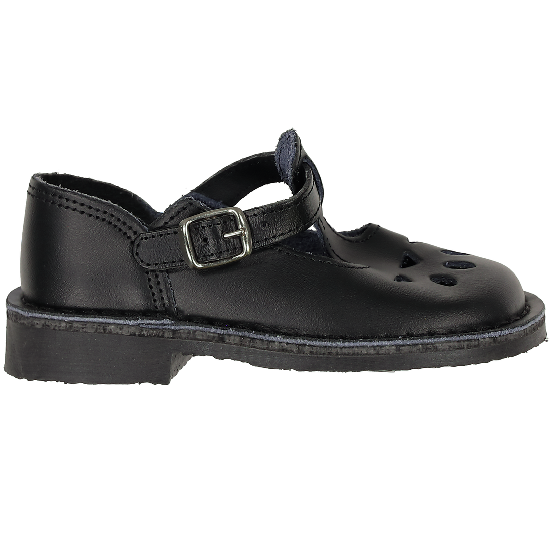 Pregirls Leather Stitchdown School Shoe