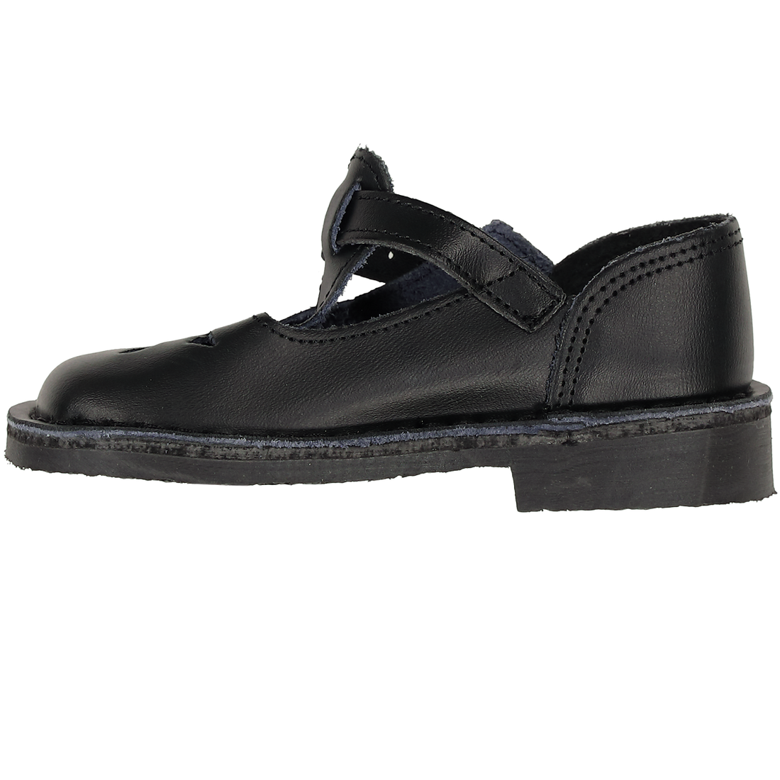 Pregirls Leather Stitchdown School Shoe