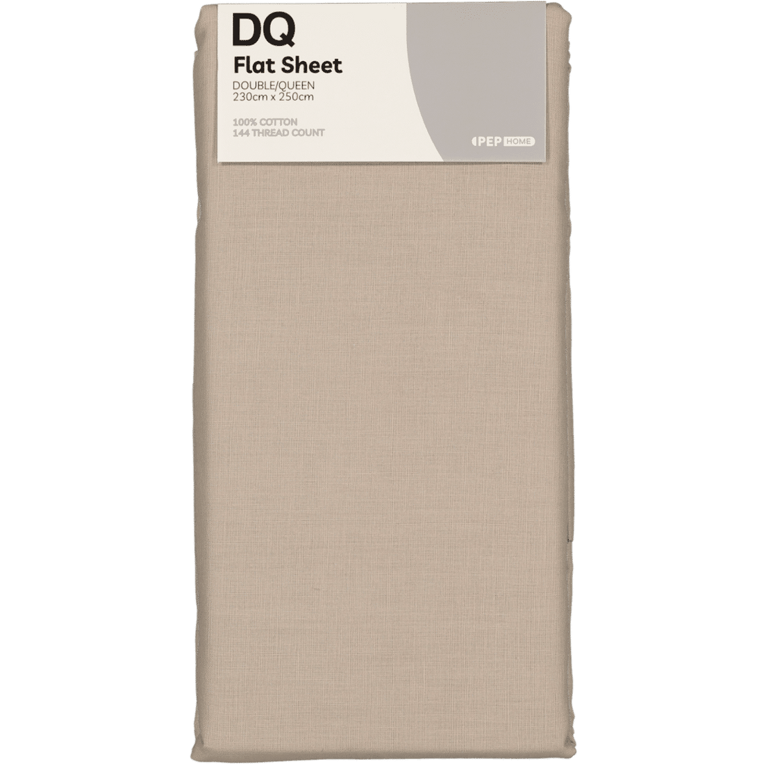 Db And Qb Natural Cotton Flat Sheet