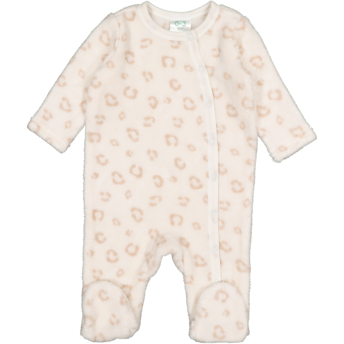 Coral Fleece Babygrow