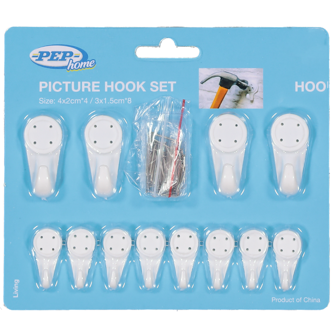 12-Piece Hanging Hooks