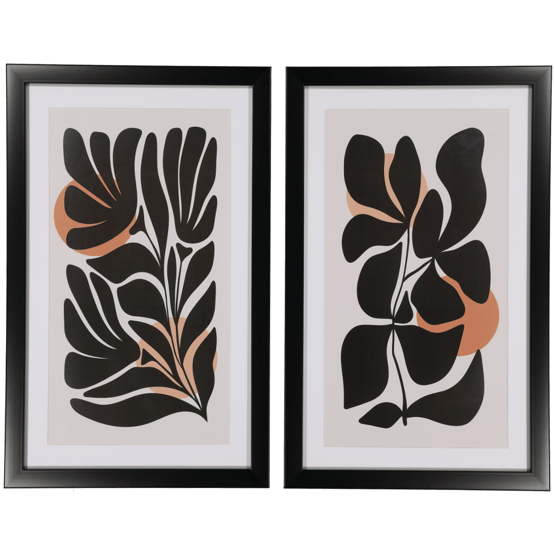 Gallery Pack Black Leaf Print