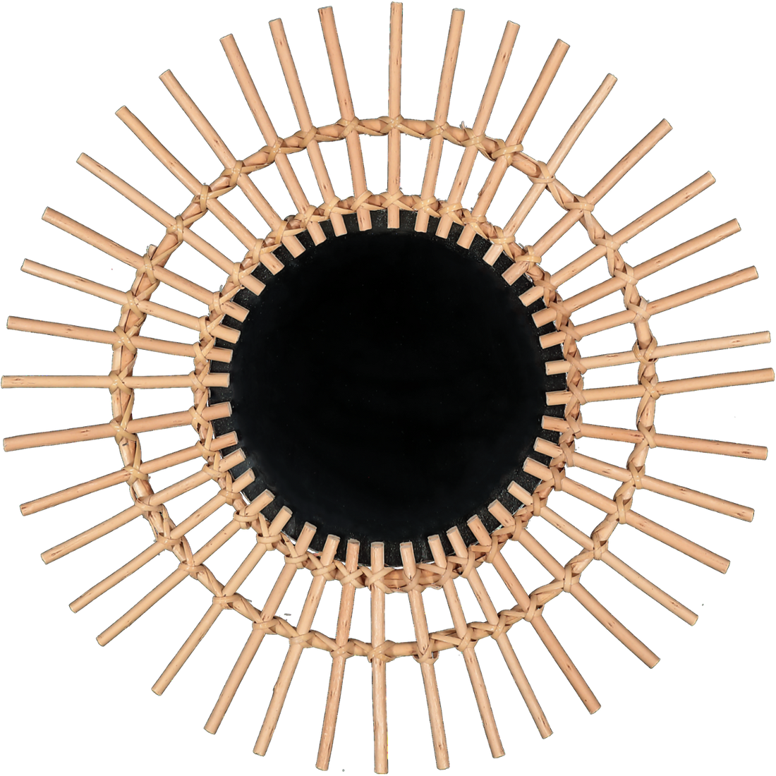 Round Rattan Mirrors