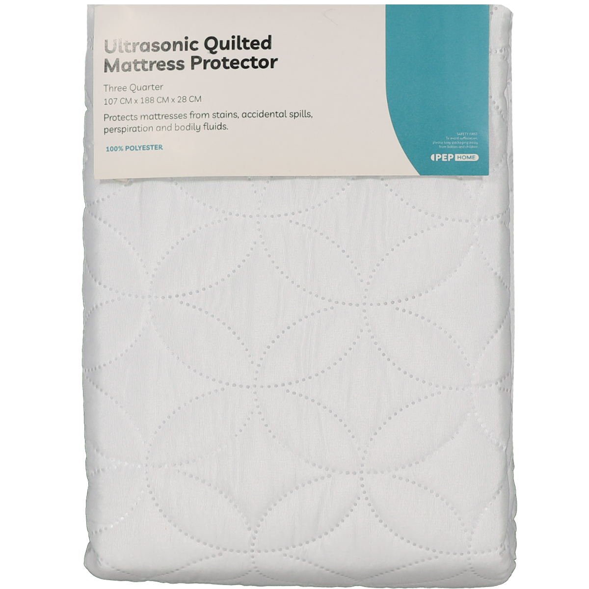 ¾ Quilted Mattress Protector