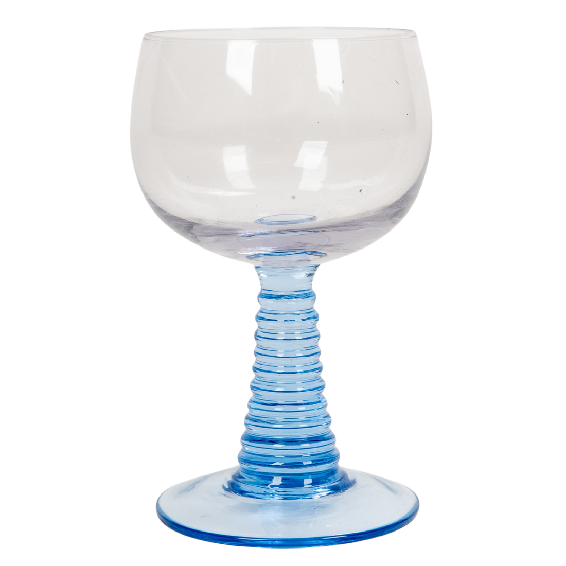 Wine Glass Blue Stem