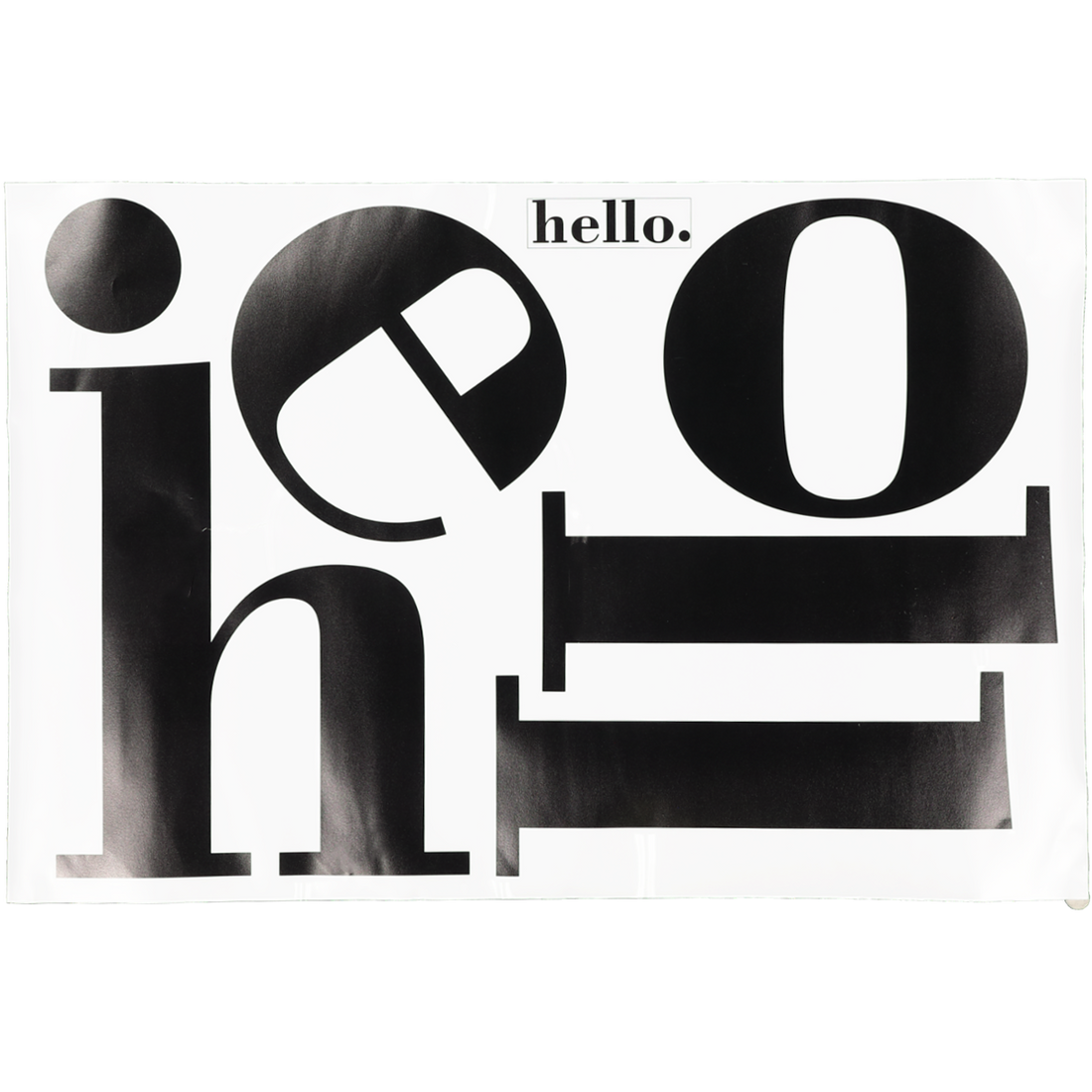 Hello Printed Wall Sticker