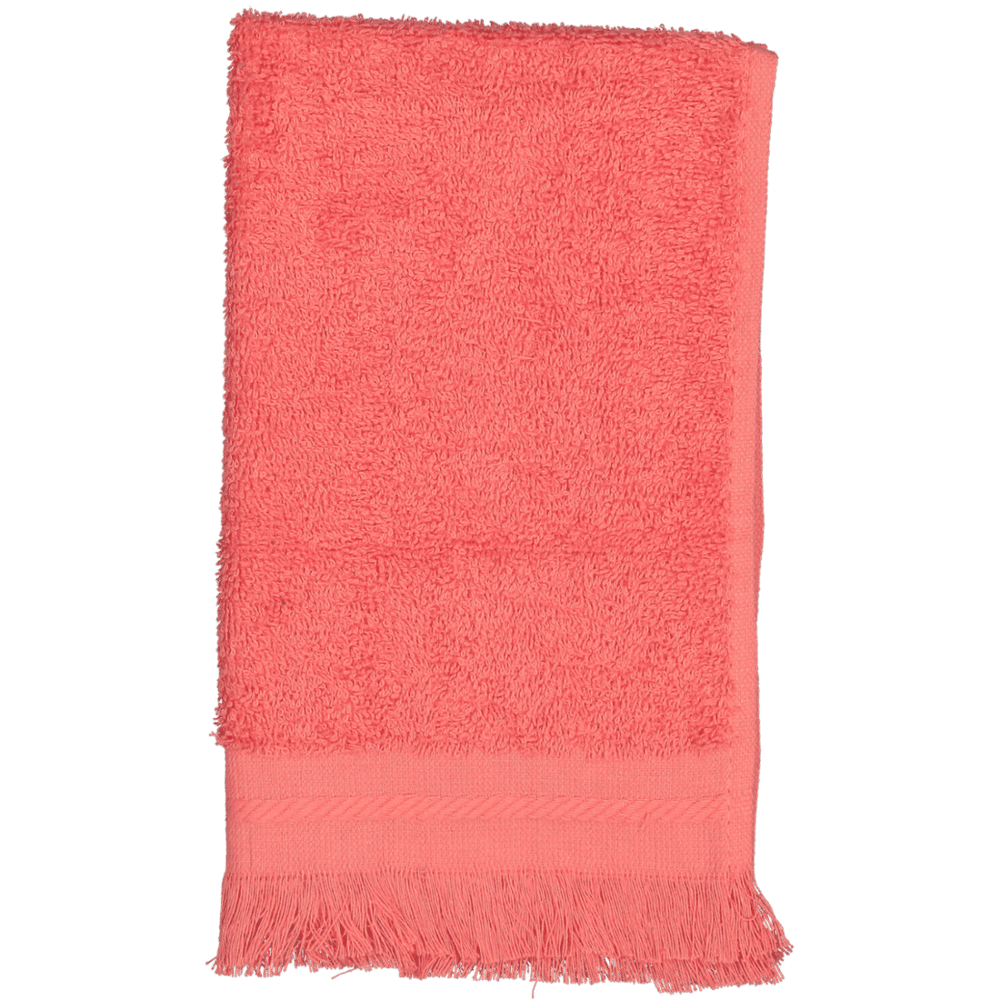 Fringe Guest Towel Pink