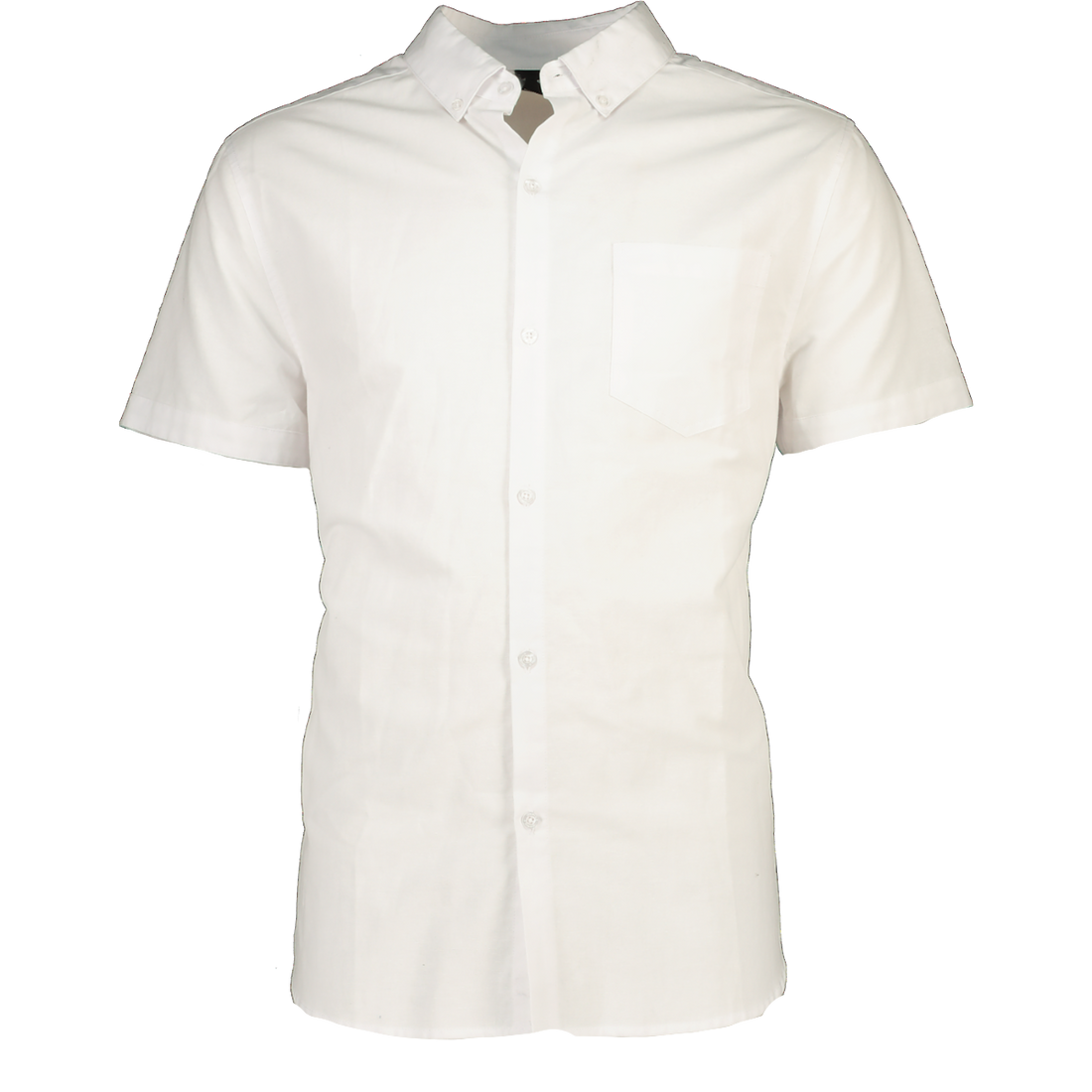 White Casual Short Sleeve Shirt